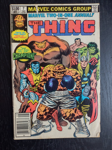 Marvel Two-in-One Annual #7 Newsstand Edition