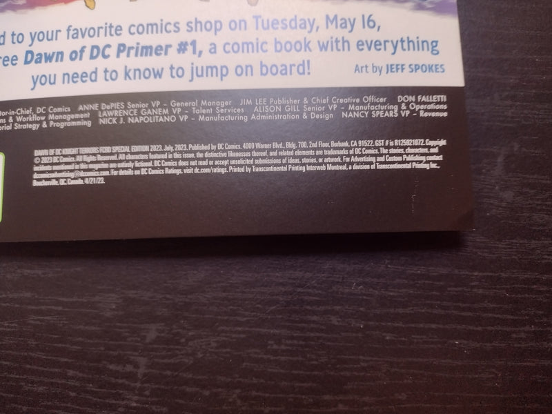 Dawn of DC Knight Terrors FCBD Special Edition
