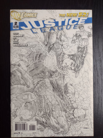 Justice League (2011) #2 1:200 Jim Lee Sketch Variant