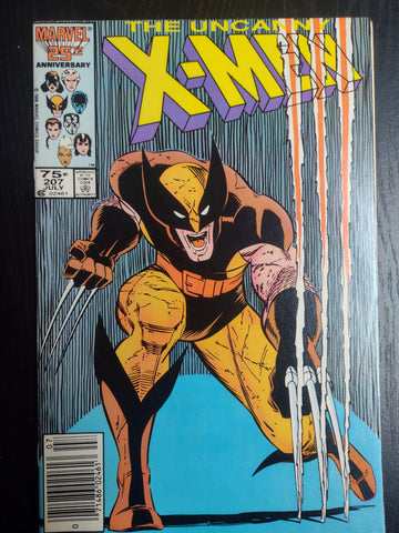 Uncanny X-Men #207 Newsstand Edition