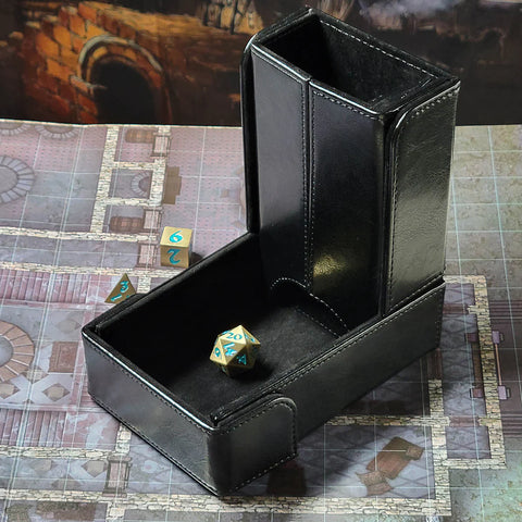 The Keep: Compact Magnetic Dice Tower and Dice Tray