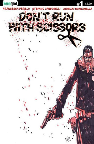 Dont Run With Scissors #1 Cover D Stefano Cardoselli Sheriff Variant