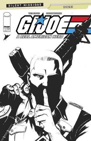 G.I. Joe A Real American Hero Duke #1 (One Shot) Cover C 1 in 10 Wes Craig Black & White Variant