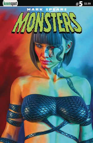 Mark Spears Monsters #5 Cover E Girl With Snake Tattoo