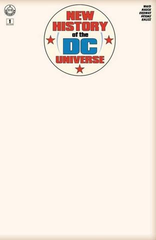 New History Of The DC Universe #1 (Of 4) Cover G Blank Card Stock Variant