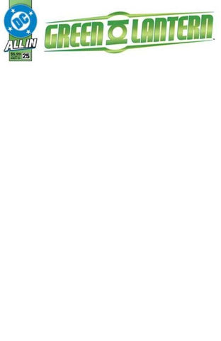 Green Lantern #25 Cover E Blank Card Stock Variant