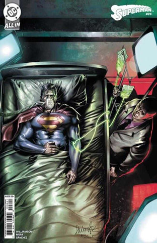 Superman #28 Cover E 1 in 25 Salvador Larroca Card Stock Variant