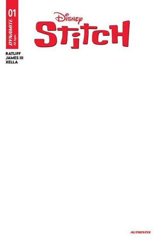 Stitch #1 Cover G Blank Authentix Variant