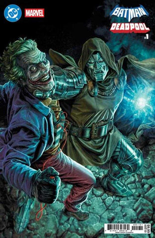 DC Marvel Batman Deadpool #1 (One Shot) Cover C Lee  Bermejo Joker Dr Doom Card Stock Variant (PRESALE 11/19)
