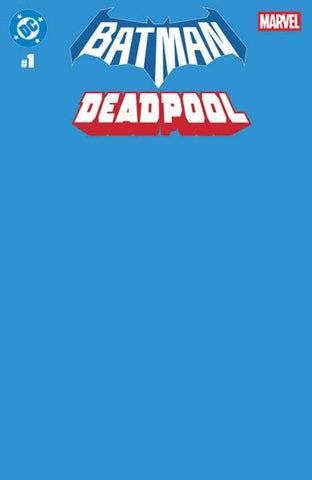DC Marvel Batman Deadpool #1 (One Shot) Cover U Blue Blank Card Stock Variant (PRESALE 11/19)