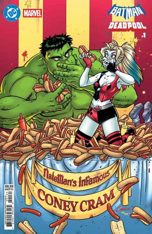 DC Marvel Batman Deadpool #1 (One Shot) Cover F Amanda Conner Harley Quinn Hulk Card Stock Variant (PRESALE 11/19)