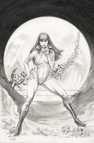 Vampirella Halloween Horror #1 Cover O Inc 1:5 Buzz Line Art Virgin Foc Bonus Variant