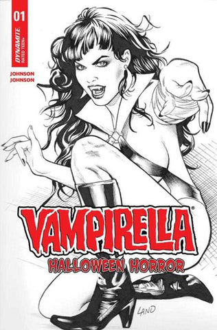 Vampirella Halloween Horror #1 Cover Q Inc 1:7 Greg Land Line Art Foc Bonus Variant