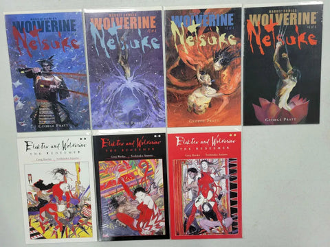 Wolverine: Netsuke 1-4 with Elektra and Wolverine: The Redeemer 1-3 (Complete Series)