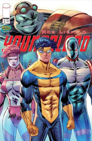 Youngblood #5 Cover E Rob Liefeld Invincible Team Up Variant (Mature)