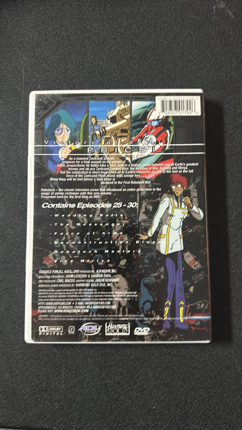 Robotech Anime DVD Vol 5 Macross Saga War & Peace