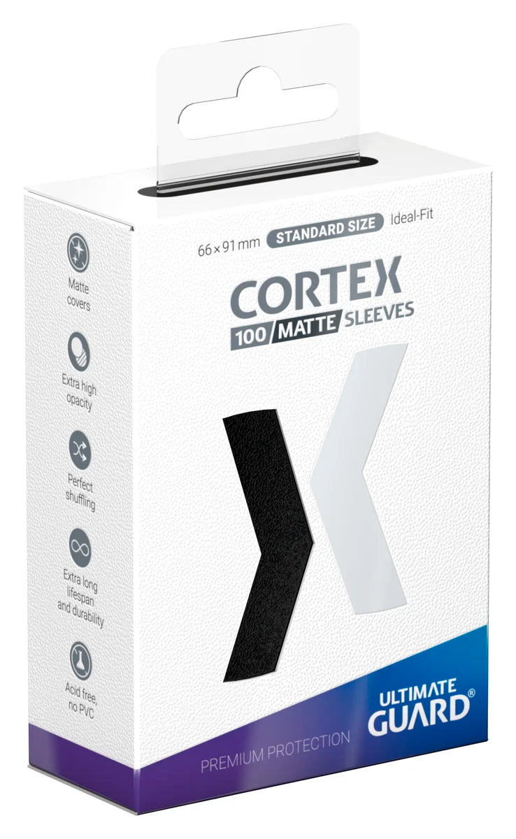 Cortex Sleeves Matte Standard Size (100) - Black