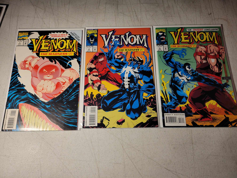 Venom Six Issue Marvel Comics Lot