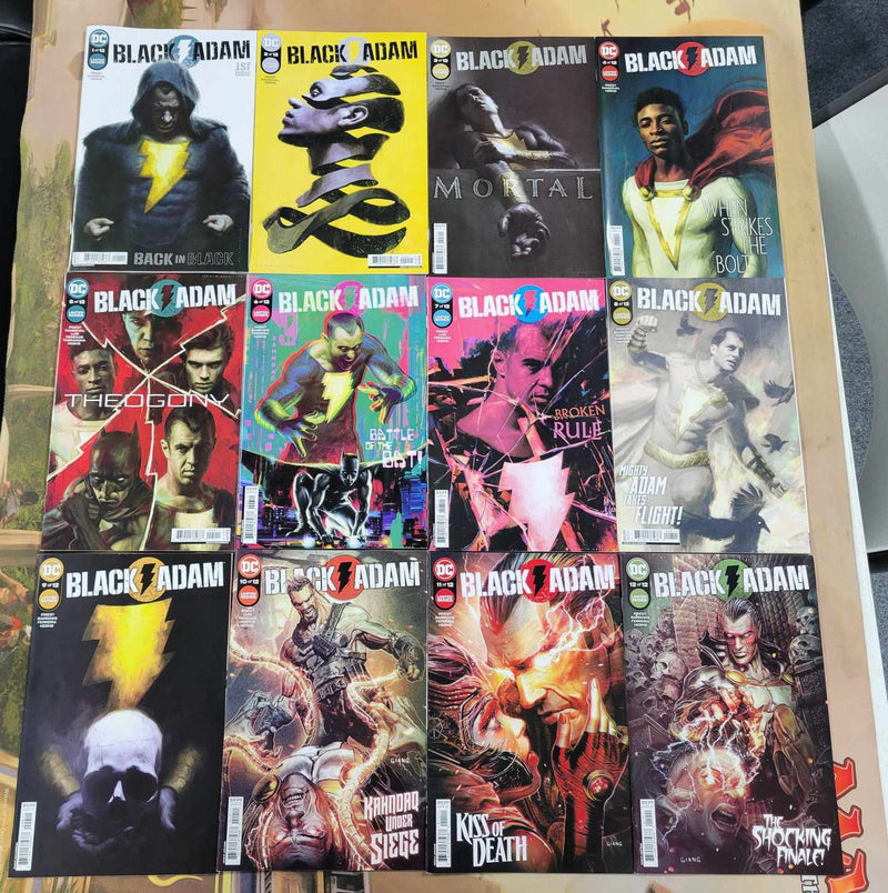 Black Adam (2023) 1-12 Complete Series With Assorted Variants