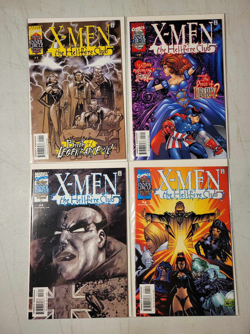 X-Men: The Hellfire Club 1-4 Complete Set (Marvel, 2000)