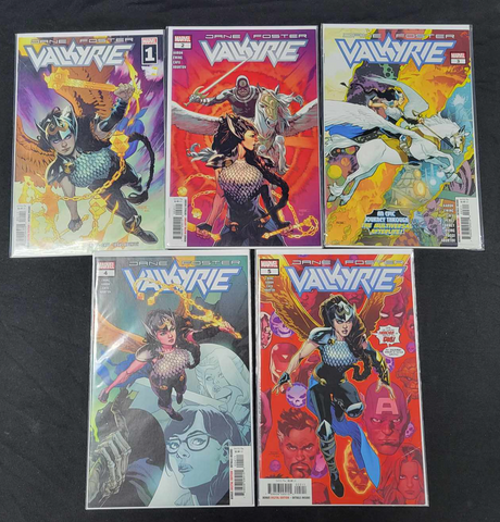 Jane Foster Valkyrie #1-5 Marvel Comics Lot