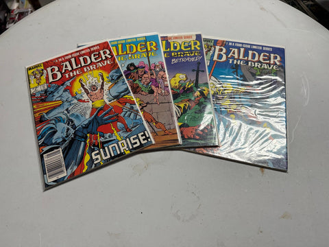 Balder The Brave #1 - 4 - Complete Limited Series - Marvel Comics 1985 - 1986
