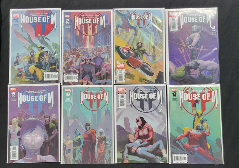 House of M 1-8 Complete Series Marvel Comics