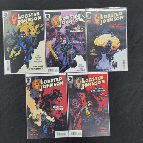 LOBSTER JOHNSON THE IRON PROMETHEUS #1-5 COMPLETE SET
