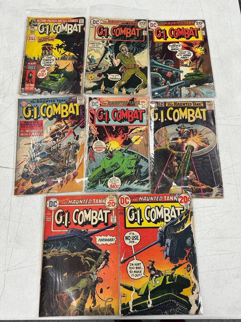 G.I. Combat lot of 8 Haunted Tank War Horror Comics