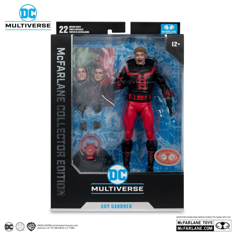 DC McFarlane Collector Edition Guy Gardner Red Lantern Red Platinum Edition 7-Inch Scale Action Figure