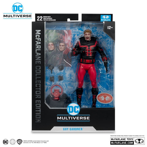 DC McFarlane Collector Edition Guy Gardner Red Lantern Red Platinum Edition 7-Inch Scale Action Figure