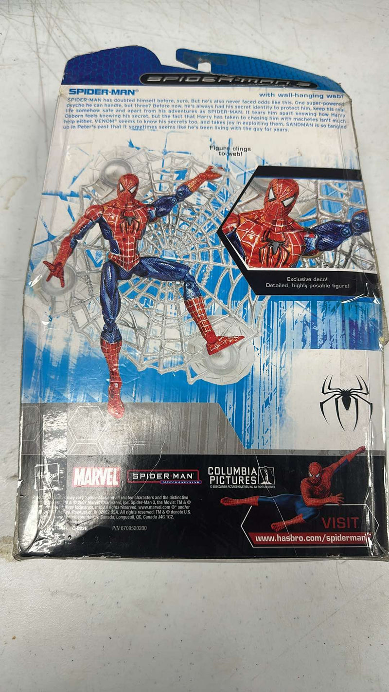 SPIDER-MAN 3 Figure w/Wall Hanging Web Limited Edition Metallic