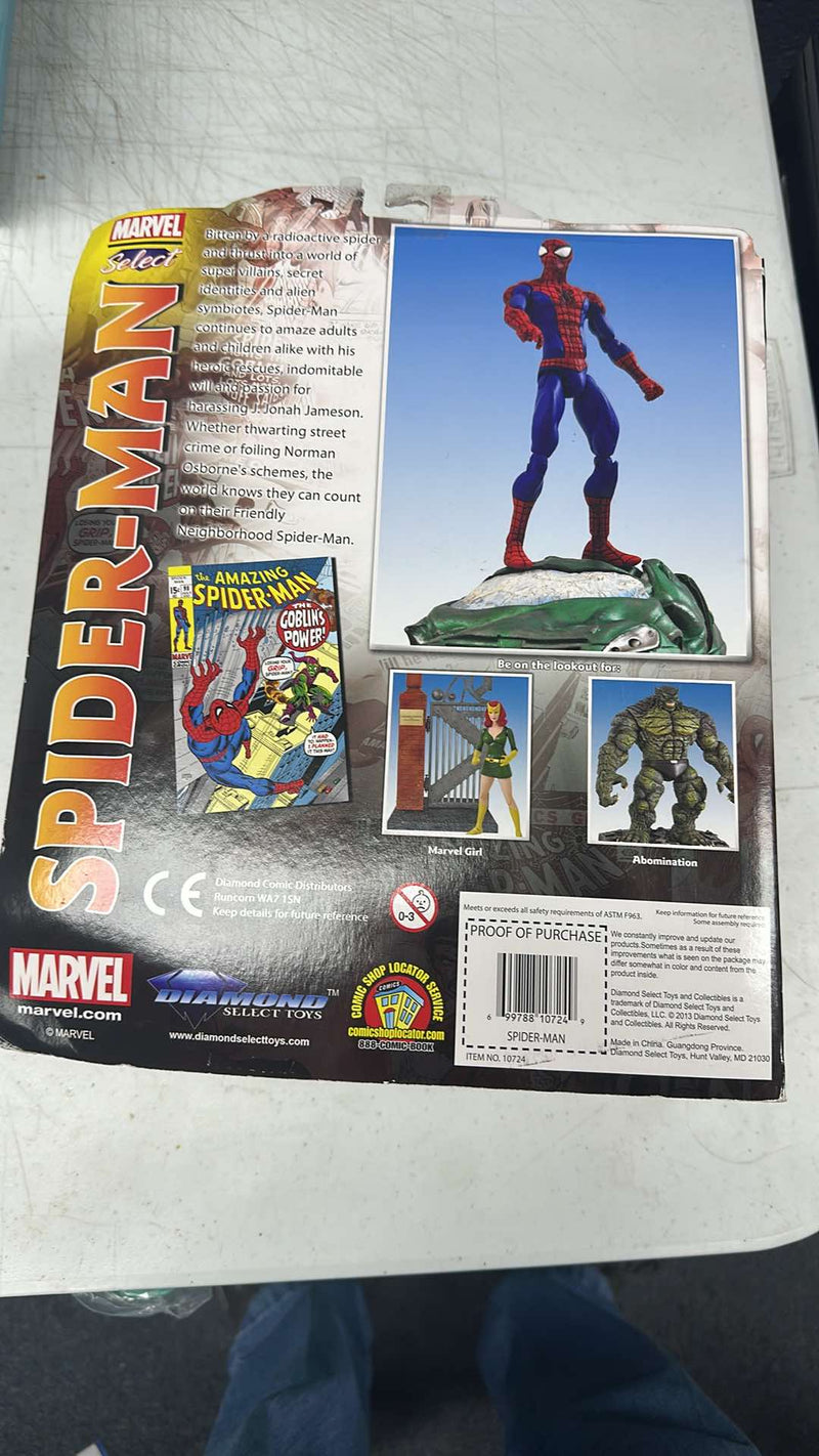 Marvel Select Spider-Man Spiderman Action Figure Diamond Select Toys