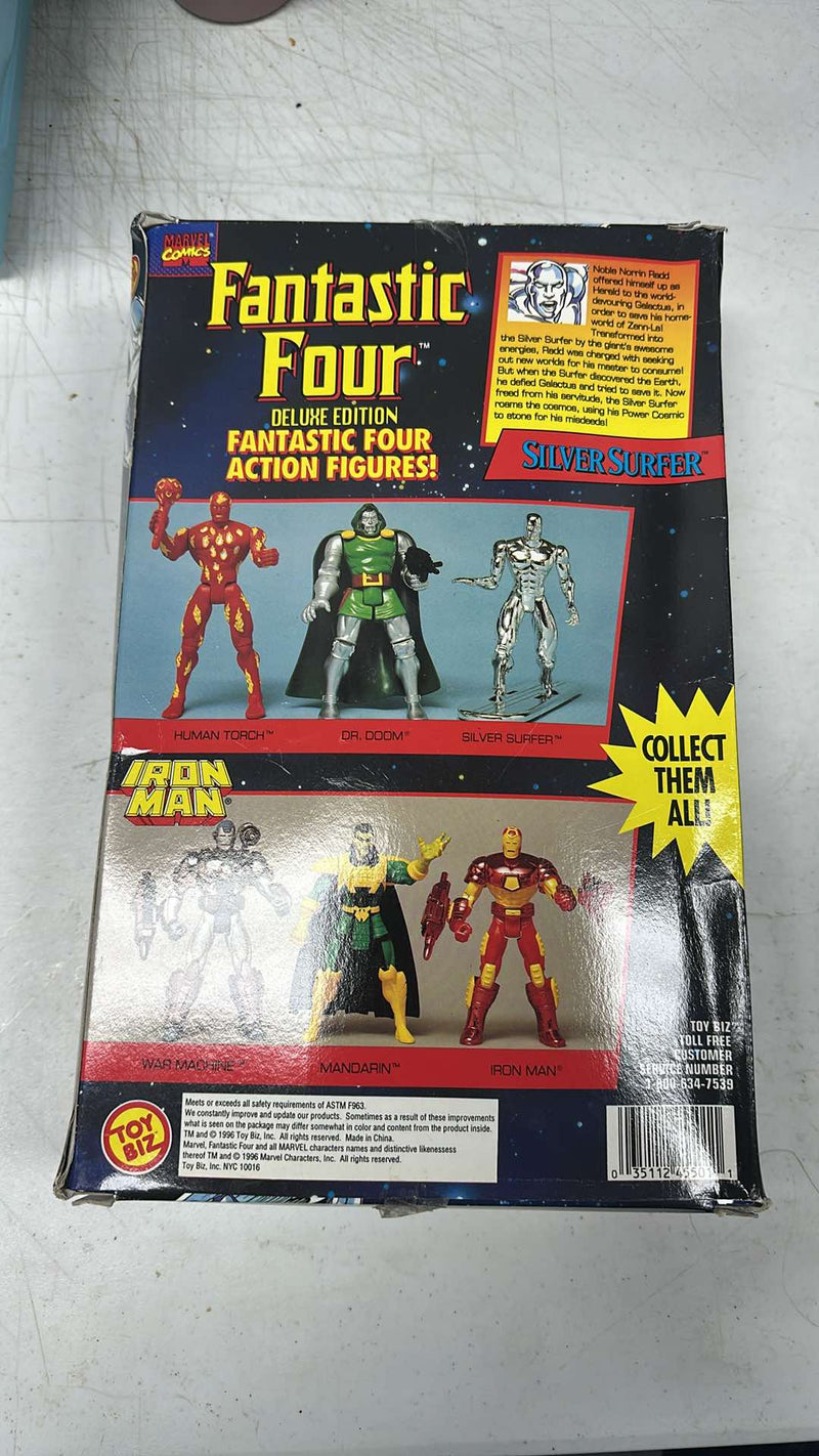 1994 Toy Biz Marvel Fantastic Four Deluxe 10 Silver Surfer Vintage Action Figure