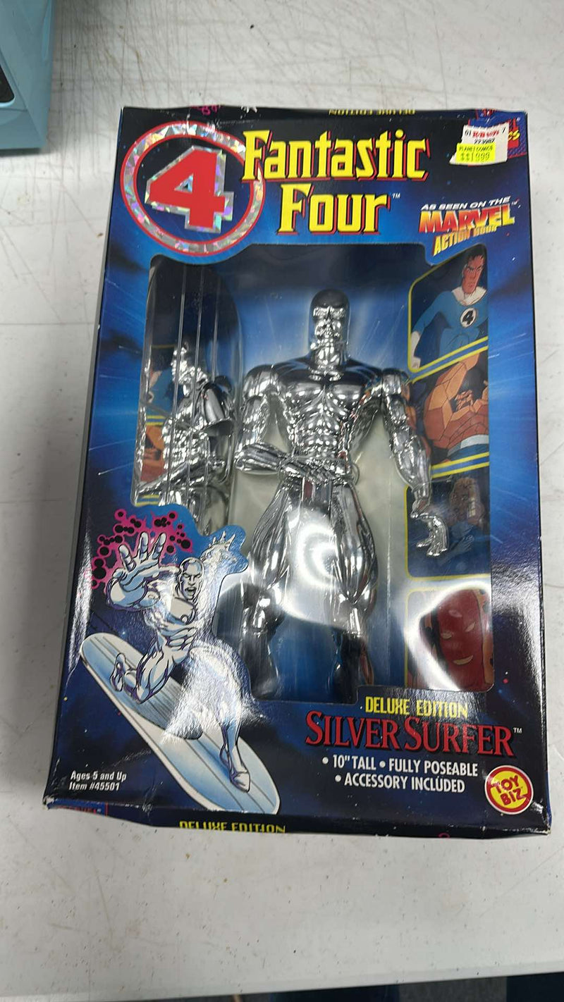 1994 Toy Biz Marvel Fantastic Four Deluxe 10 Silver Surfer Vintage Action Figure