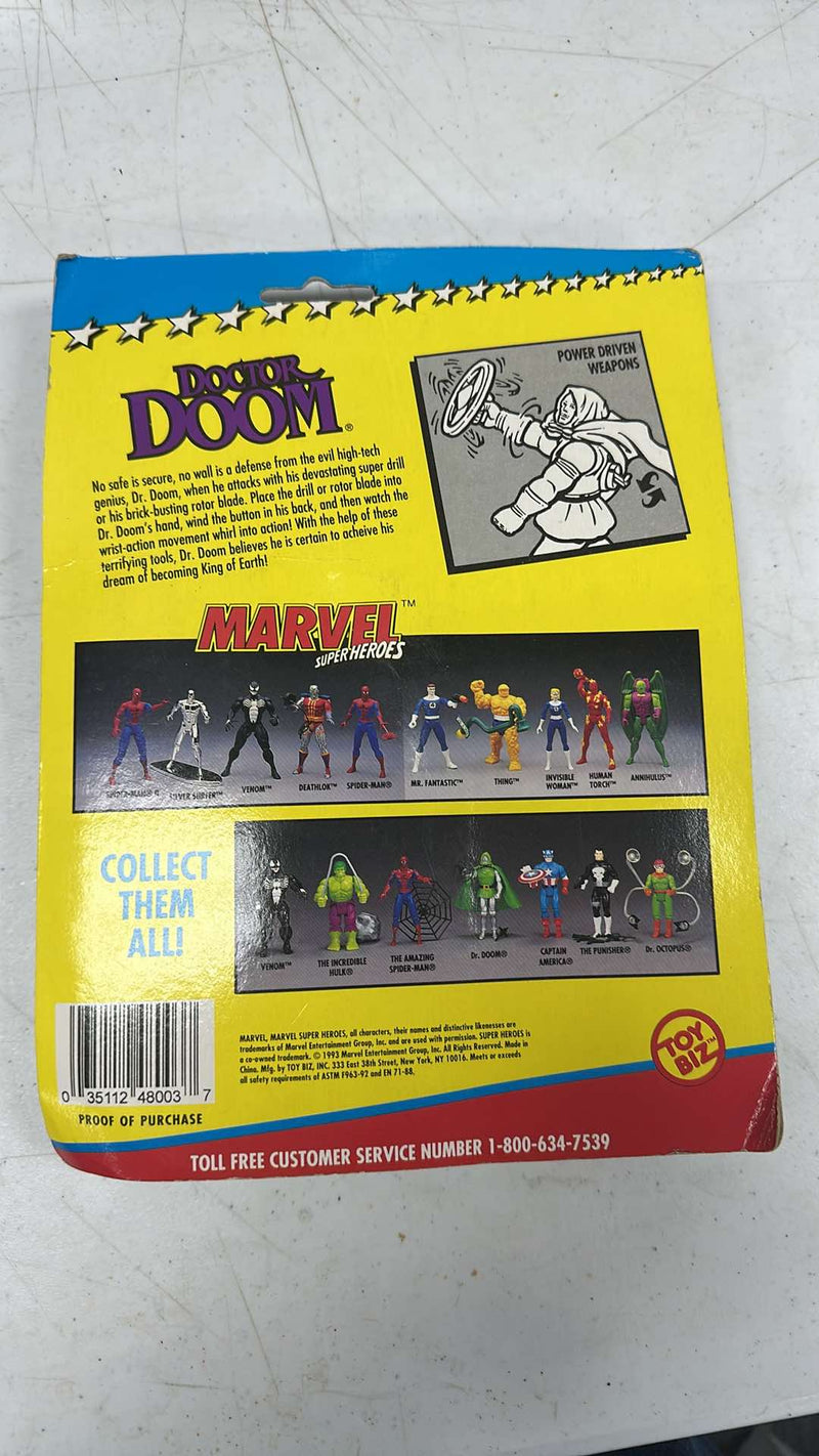 Dr Doom Vintage Marvel Super Heroes Action Figure New 1993 Toybiz 90s
