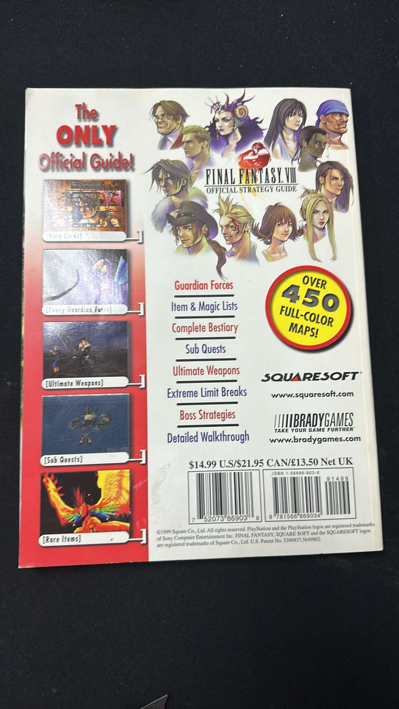 Final Fantasy VIII 8 Brady Games Official Strategy Guide