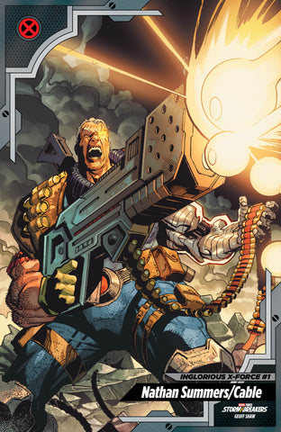 Inglorious X Force #1 Geoff Shaw X-Men Trading Card Variant