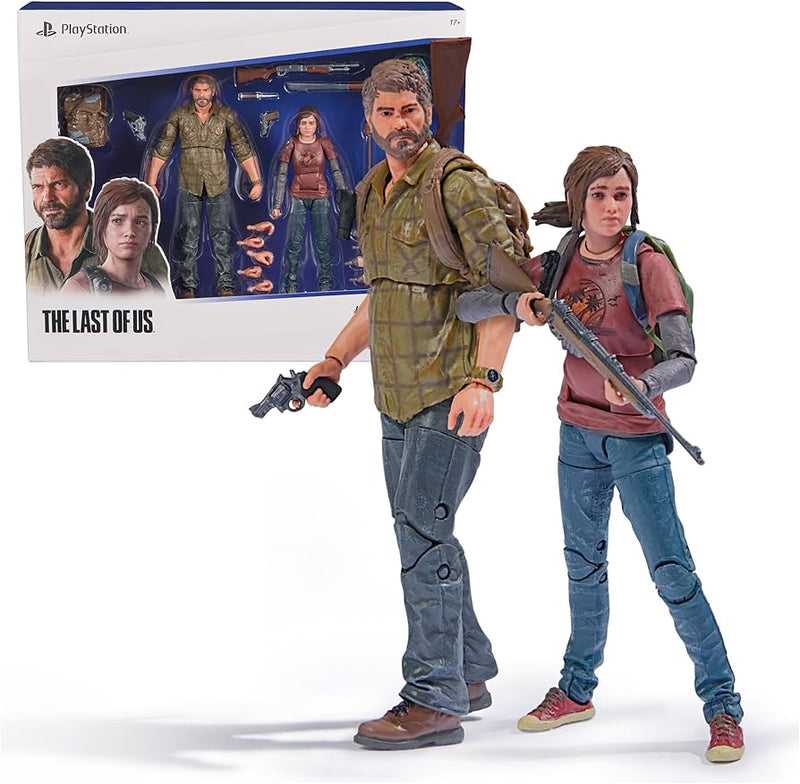 PlayStation The Last of US, 2-Pack 6” Joel & Ellie Action Figures