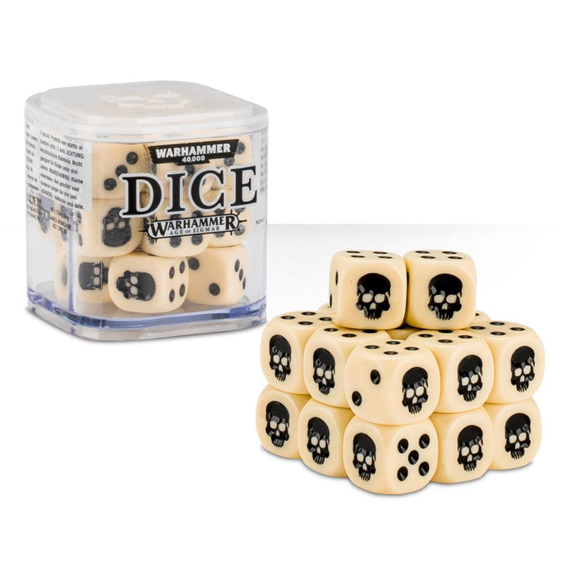 12mm Dice Cube - Bone