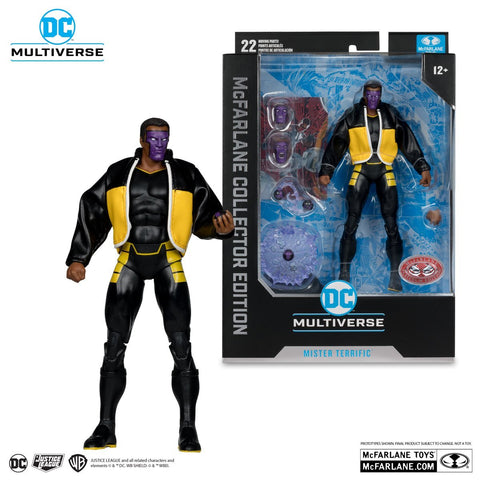 DC McFarlane Collector Edition Mr. Terrific JSA Red Platinum Edition 7-Inch Scale Action Figure