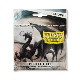 Dragon Shield Sleeves: Perfect Fit Standard Sideload 100ct - Smoke