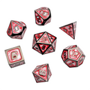 Blood Bank Metal RPG Dice Set
