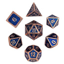 Arcane Copper 7-Piece Metal Dice Set