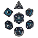 Underdark Glimmer Teal 7- Piece Metal Dice Set