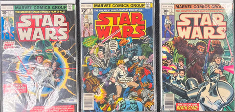 Marvel Comics Star Wars (1976) 1-3 lot FIRST PRINTING