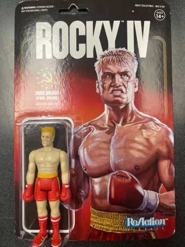 Ivan Drago Beat Up Final Round Rocky IV 3 3/4 Inch ReAction Figure Unpunched