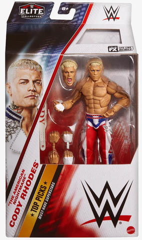 WWE Top Picks 2025 Elite Cody Rhodes Action Figure