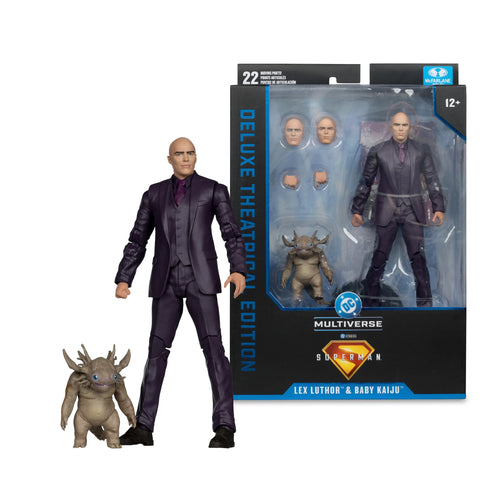 DC Multiverse Deluxe Theatrical Edition Wave 1 Superman Movie Lex Luthor and Baby Kaiju 7-Inch Scale Action Figure