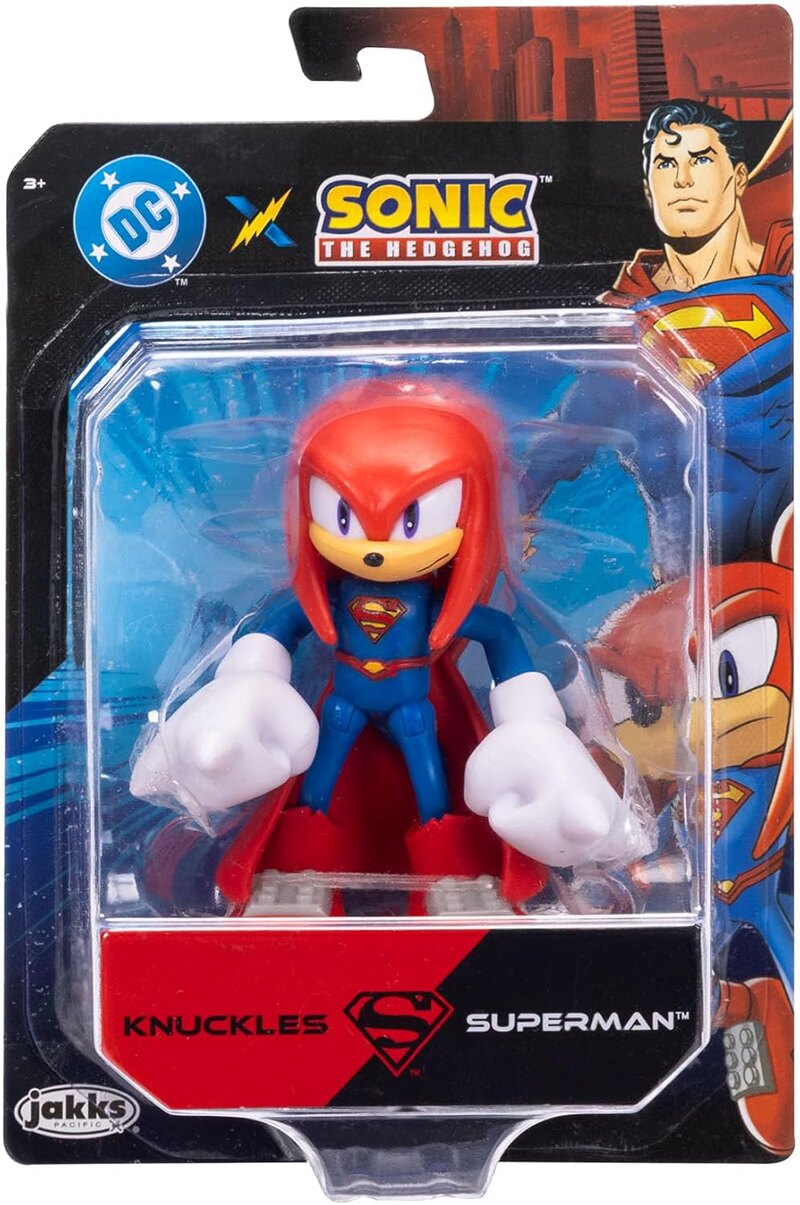 DC x Sonic the Hedgehog Wave 2 Knuckles Superman Action Figure